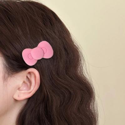 Yousheng 1 Pair Hair Clips Bowknot Heart Star Shape Hair Pins Velvet Material Cover Side Bangs Hairpins Hair Accessories