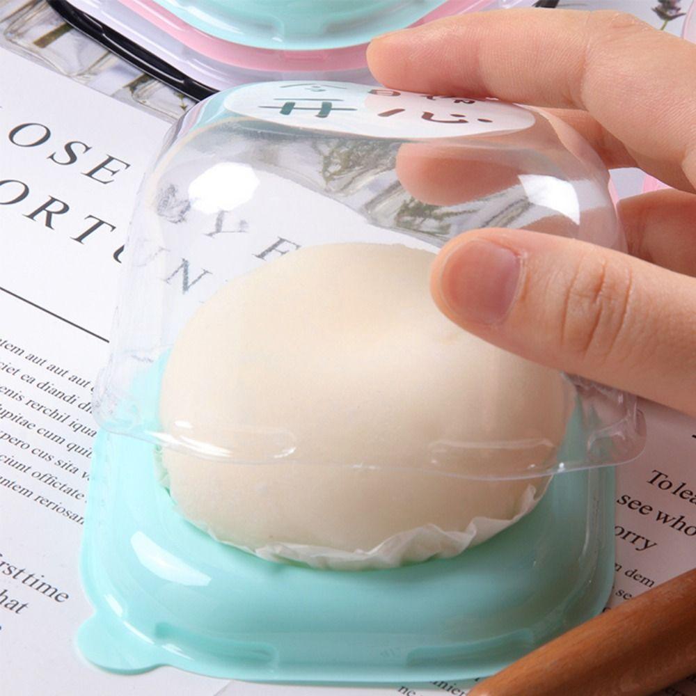 50pcs Dust-proof Moon Cake Packaging Tray Square Baking Packaging Box  Chocolate