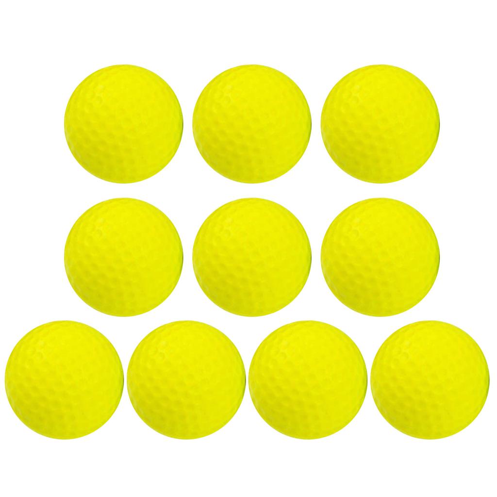 10Pcs Foam Golf Balls PU Practice Golf Balls Realistic Feel Long Lasting Limited Flight Practice Golf Balls for Backyard