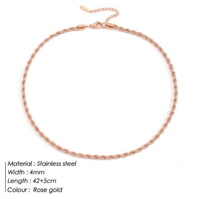 

Модное ожерелье из нержавеющей стали для унисекс, модное колье-чокер в стиле хип-хоп для женщин и мужчин, цепочка на шею, ювелирные изделия