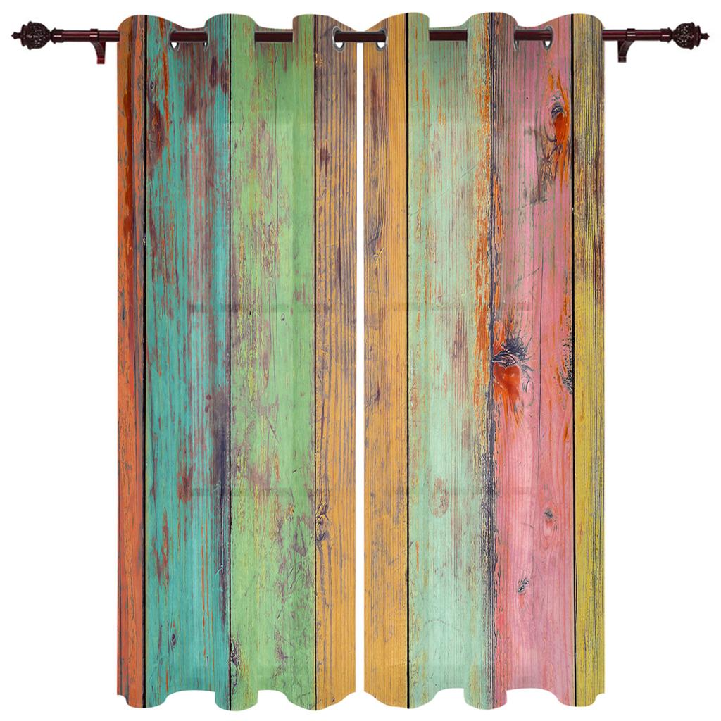 Barn Gate Retro Decoration Home Curtains Household Goods Living Room Bedroom Curtain