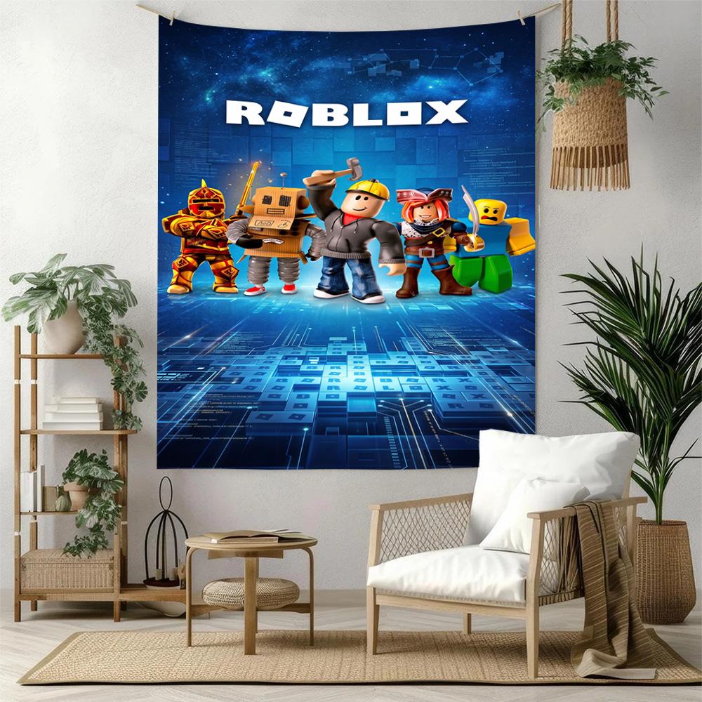 Roblox Wall Decor Tapestry Art For Pet Memorial Birthdaywedding Party Backdrop Family Gift