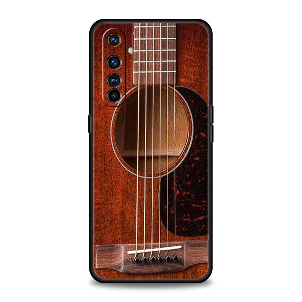 Music Instrument Guitar Piano Phone Case For Realme 10 9 8 5G 7 6 GT2 Pro Plus 9i 8i C21 C11 C25 C35 GT Neo 2 3 3T Soft Cover