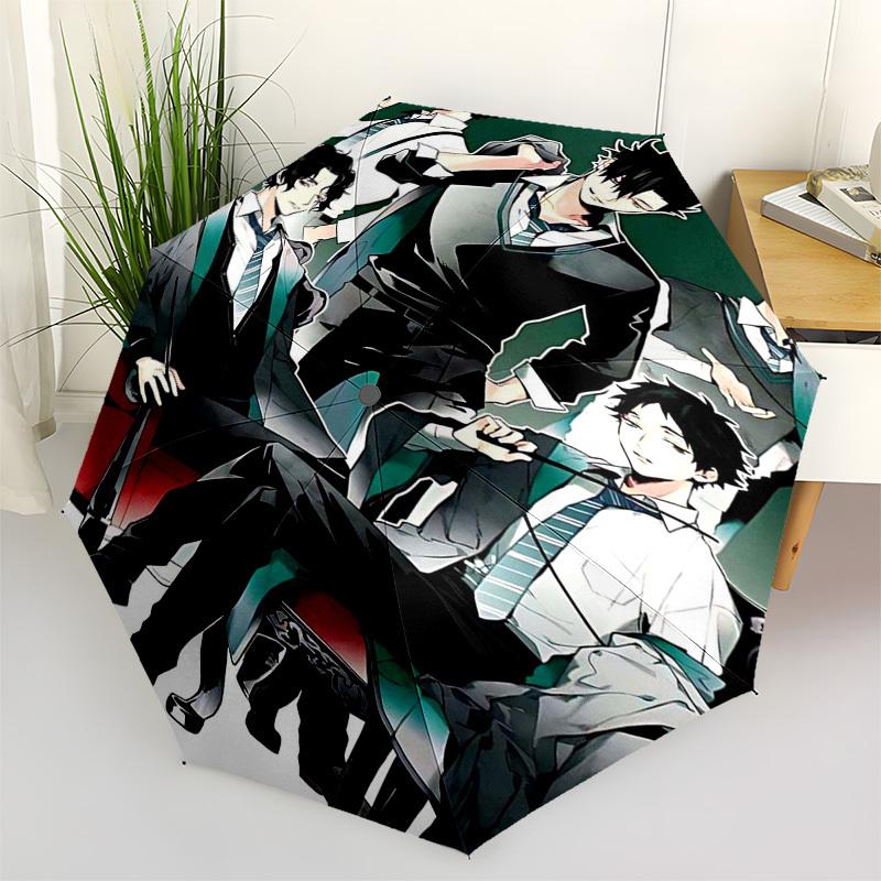 

1pc Outdoor Umbrella with Anime Characters - Automatic Opening/Closing, Portable 3-Fold Design, 8-Rib Iron Frame - Perfect Gift for Fans, Travele