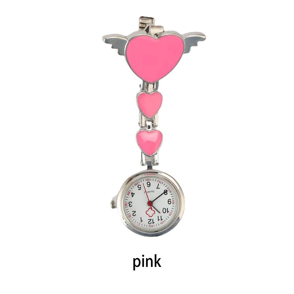 Female Pocket Watch Zinc Alloy Cartoon Pattern Clothes Hanging Nursery Watches Pendant Time Clock for Casual Daily Working