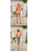 European and American Women's Solid Color Mesh Ruffle Short Sleeve T-shirt