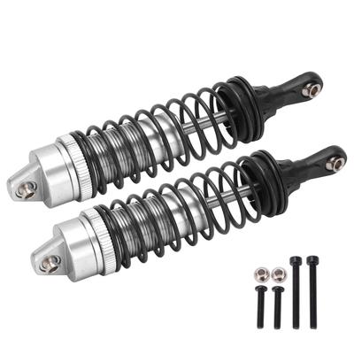 2Pcs Front Rear Shock Absorbers Aluminum Alloy Shock Absorber for JLB 1 10 Car Truck Series