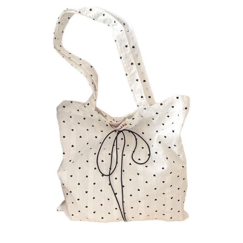 5 Lazy Little Love Canvas Bag Bag New Shoulder Tote Bag Commuter Underarm Bag Women