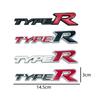 3D Metal Car StickerType R Typer Logo Front Grille Emblem Trunk Rear Stickers Badge For Honda TYPER Civic XR-V HR-V Accord