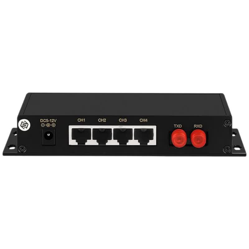Maiwei 4-Channel RS232/422/485 Serial Fiber Optic Converter