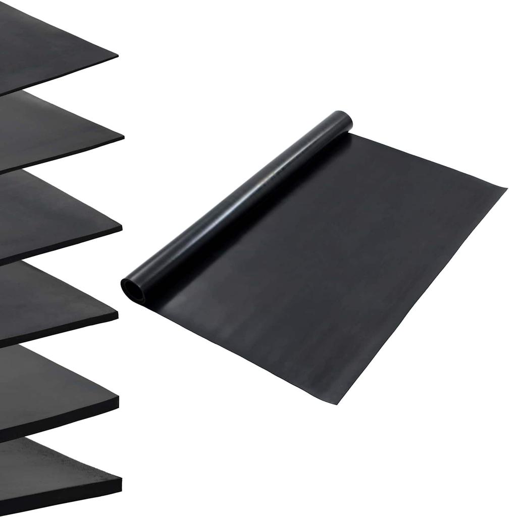 Floor Mat Black 1.2 x 2 m Rubber