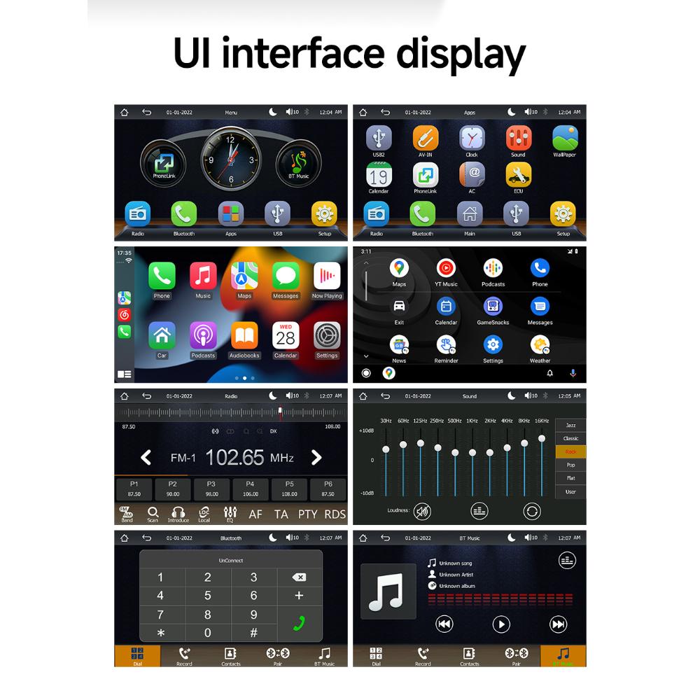 Car Radio 2 Din,7 inches,Ford Focus 2007 Mondeo S-max C MAX Kuga Galaxy Fiesta Transit Fusion,Android Auto,Multimedia Player