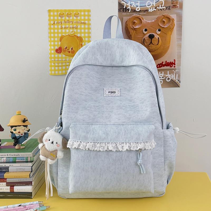 Schoolbag Korean ins Gentle Lace Sweet Girl Travel Backpack Fresh Elementary School Bag Female College Style Backpack