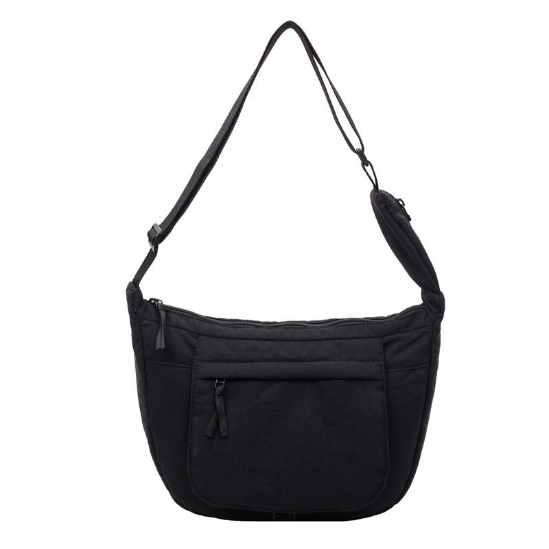 Large Capacity Solid Color Commuter Shoulder Bag Women's Crossbody Bag