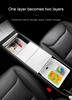 For Tesla Model Y Juniper 2025 Center Console Storage Box Armrest Box Double-layer Storage Organizer Case Tray Cup Holder Box