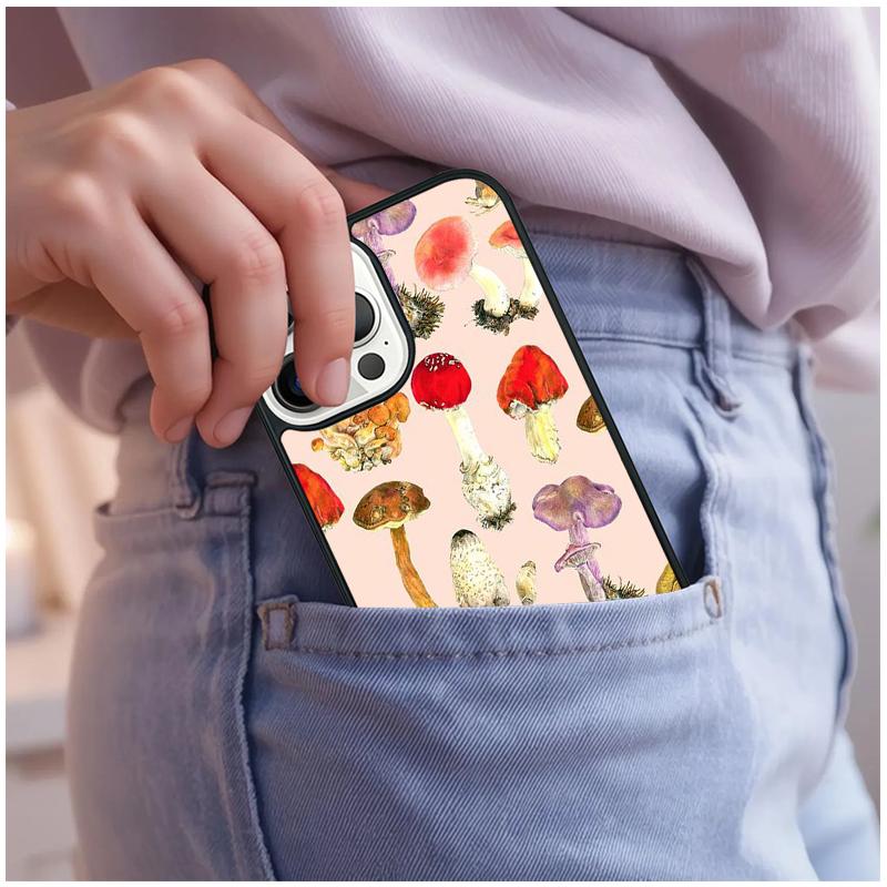 Mushroom Forest Phone Case For iPhone 17 Air 15 16e 14 13 Pro Max Coque 12 11 Pro Max PLUS Cover