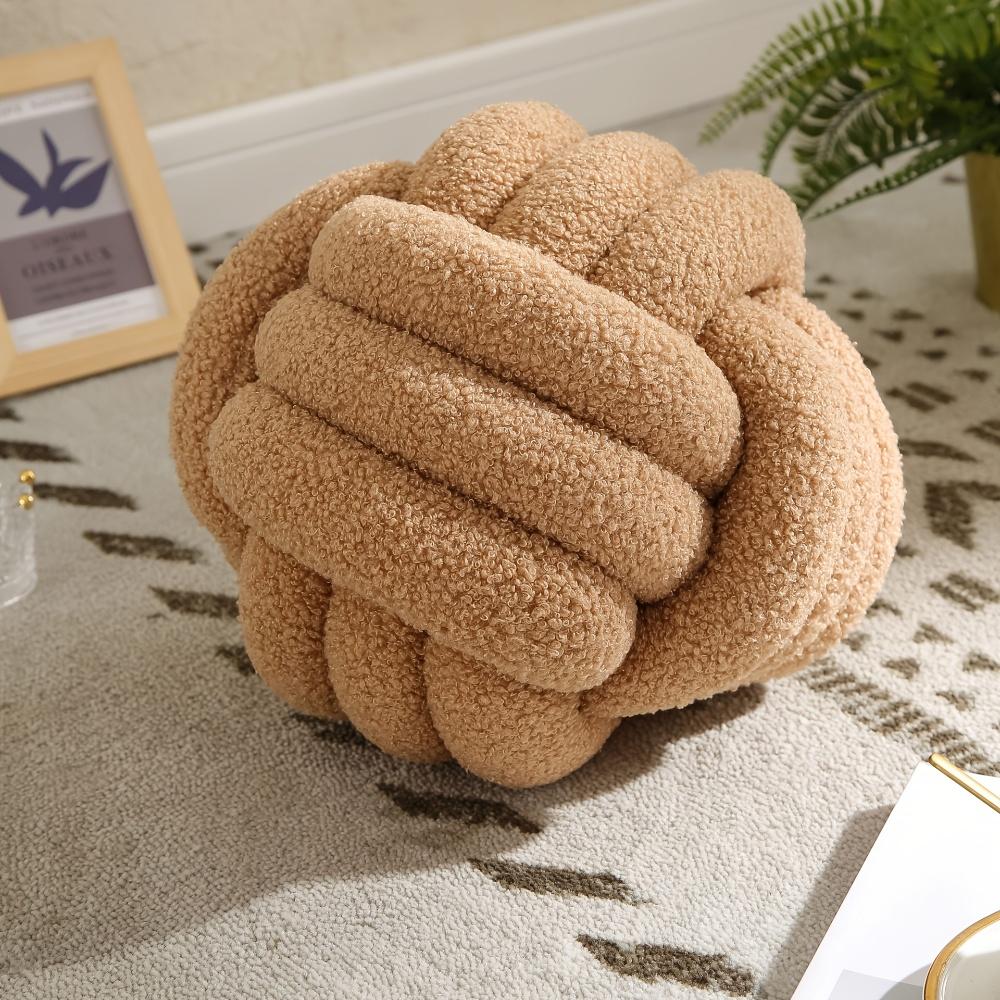 Single Ball Pillow - Classic Textured Design for Sofa, Bed, Living Room Decor - Cozy Home Accent, Pillows for Couch, Comfortable Bedding