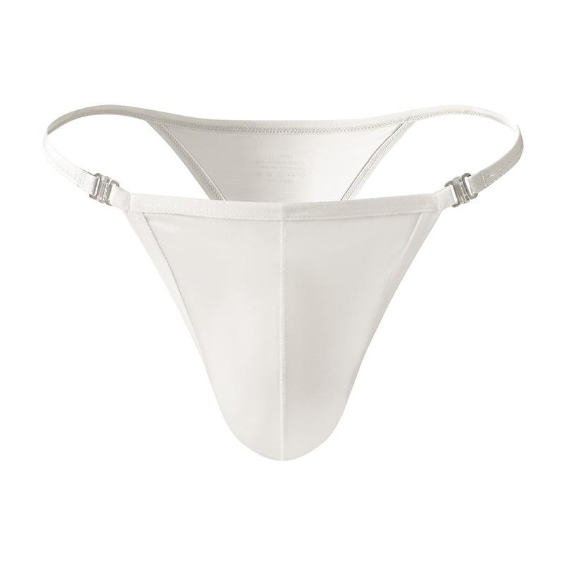 Perizoma Uomo Seta Ghiacciata Biancheria Intima Tasca per Pene T-Back Perizoma Vita Bassa Mutande Morbide Comode Mutandine Lisce Lingerie Slip Bikini