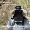 Wide Brim Solar Fan Hat Outdoor Fishing Sunscreen Quick Drying Solar USB Charging