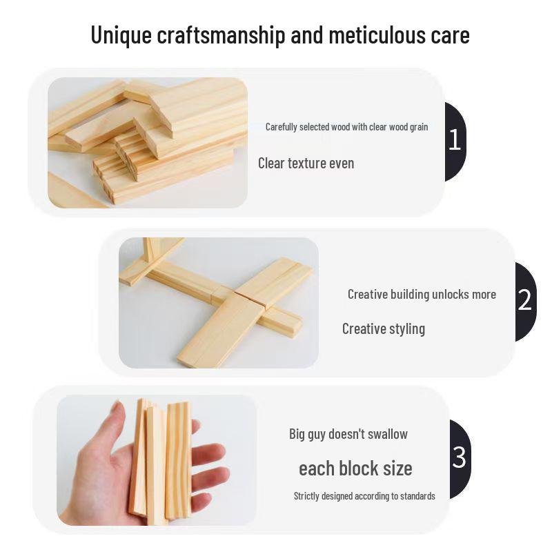 Archimedes Natural Wood Educational Building Blocks for Kids