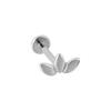 G23 Titanium Threadless Piercing16G/18G/20G  Heart Shape Flower Push Pin Labret Lip Ring Stud Piercing Earring Zircon