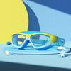 Children's Large Waterproof Anti-Fog HD Diving Goggles with Integrated Earplugs for Boys and Girls.