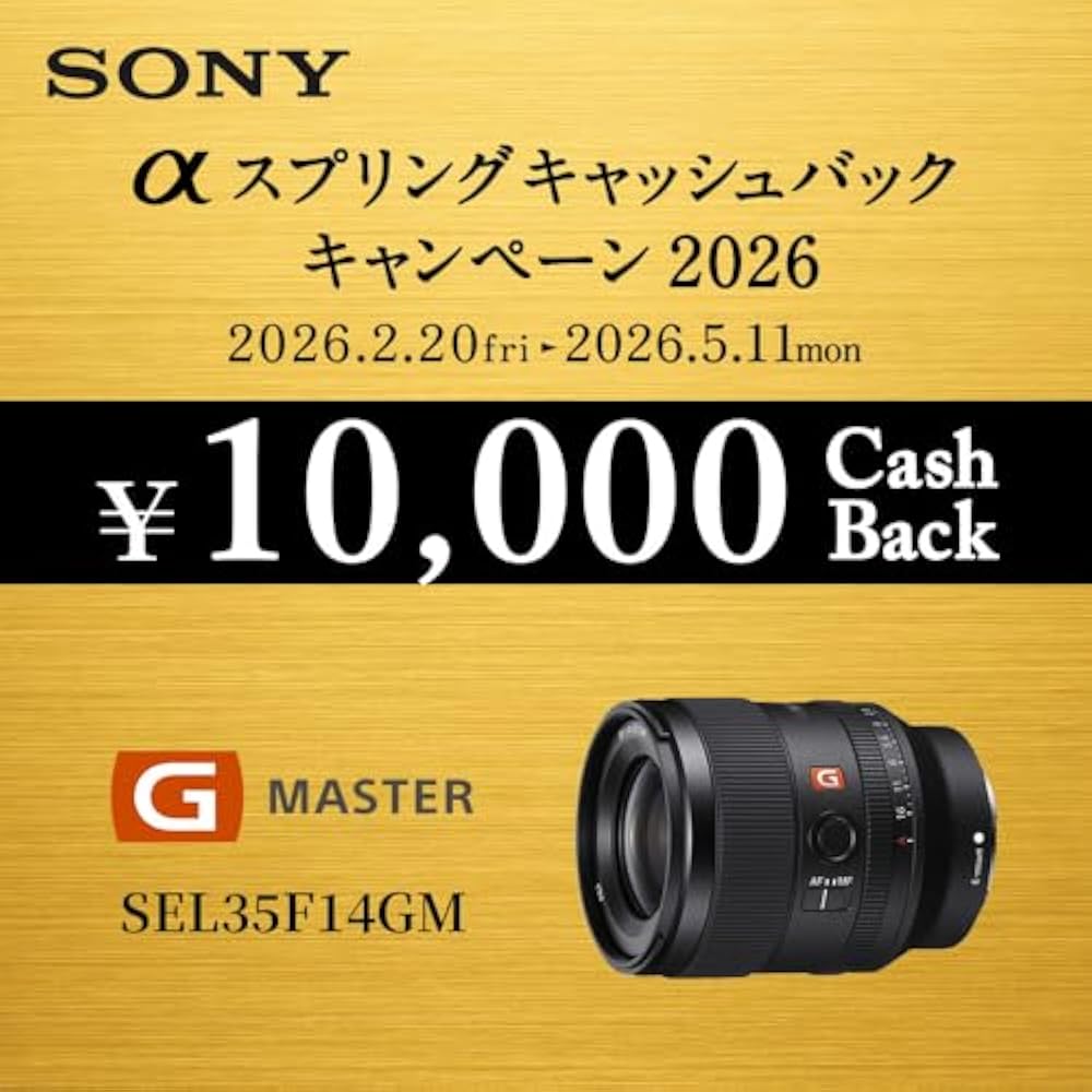 SONY (Sony) Wide Angle Single Focus Lens Full Size FE 35mm F1.4 GM G Master Digital SLR Alpha [E ...