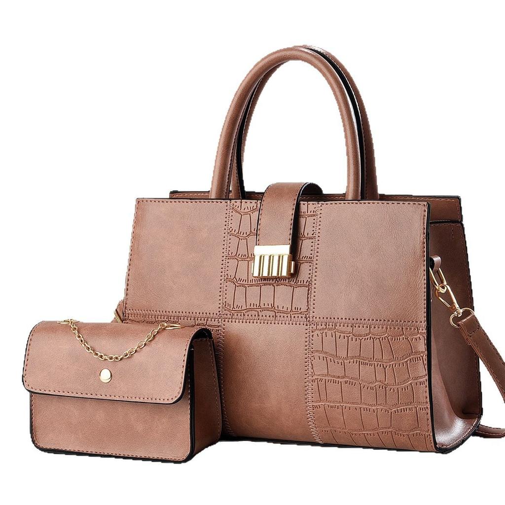 Nouveau Sac à Langer Motif Pierre Assemblée Haute Valeur Grande Capacité Sac à Main Multifonctionnel Lumière Luxe Sac à Bandoulière Unique Sac Bandoulière