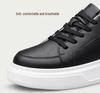 Men's 8CM Height Increasing White Sneakers - Large Size, Thick Sole, Casual Sports Shoes