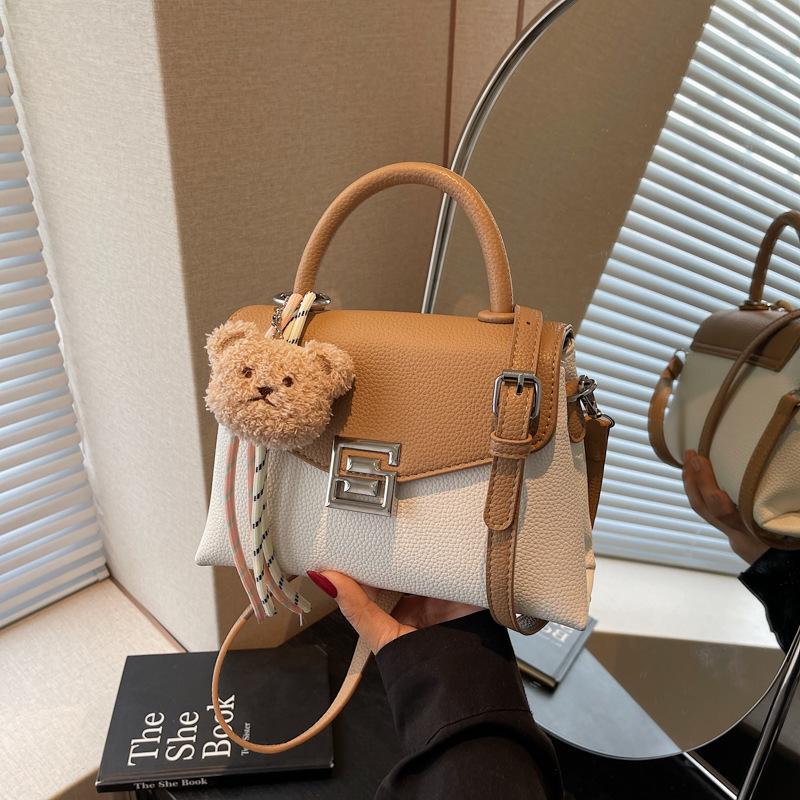 

Small bag women s summer new versatile shoulder messenger bag high-end portable small square bag бежевый