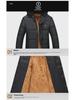 Men's Winter Cotton-Padded Jackets & Coats: Plush, Thickened, Ideal for Middle-Aged & Elderly Dads.