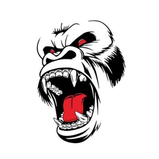 Horror Ape Totem Graphics Vinyl Stickers For Car Body Hood Side Fender Decal DIY