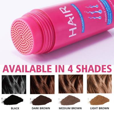 Fibre per Capelli Diradati con Spray, Materiale Naturale Indetettabile, Capelli Più Spessi e Pieni in 15 Secondi, Nascondono Istantaneamente e Ispessiscono i Capelli Diradati 27.5g