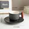 Creative Retro Ceramic Mug with Wooden Handle Handmade Exquisite Espresso Coffee Cup Breakfast Milk Tea Cups Set Drinkware Gifts