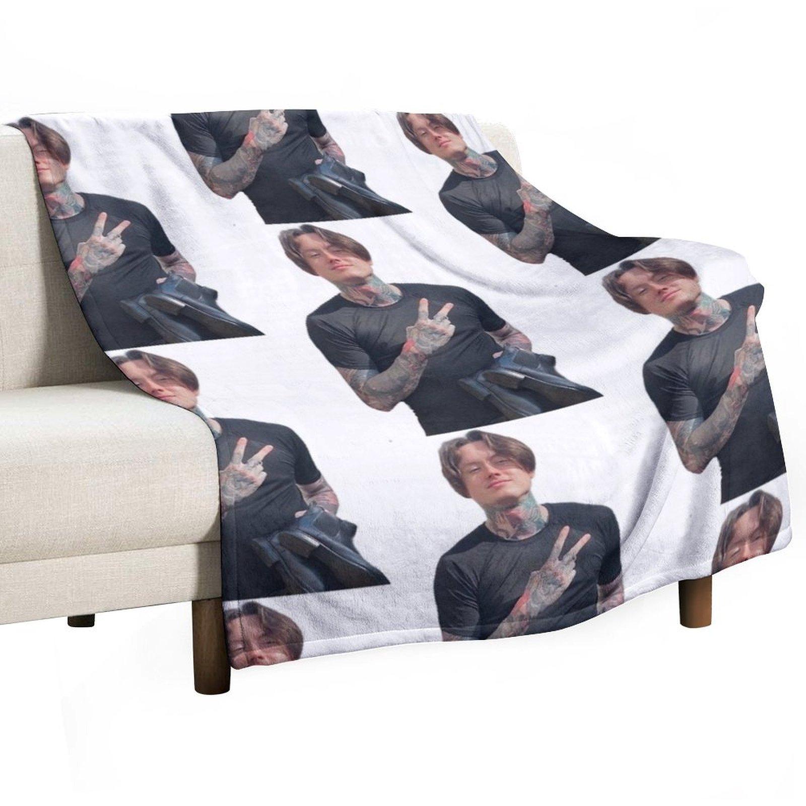 Noah Sebastian Throw Blanket Retros Luxury Designer Sofa Throw Fashion Sofas Blankets 30x40in