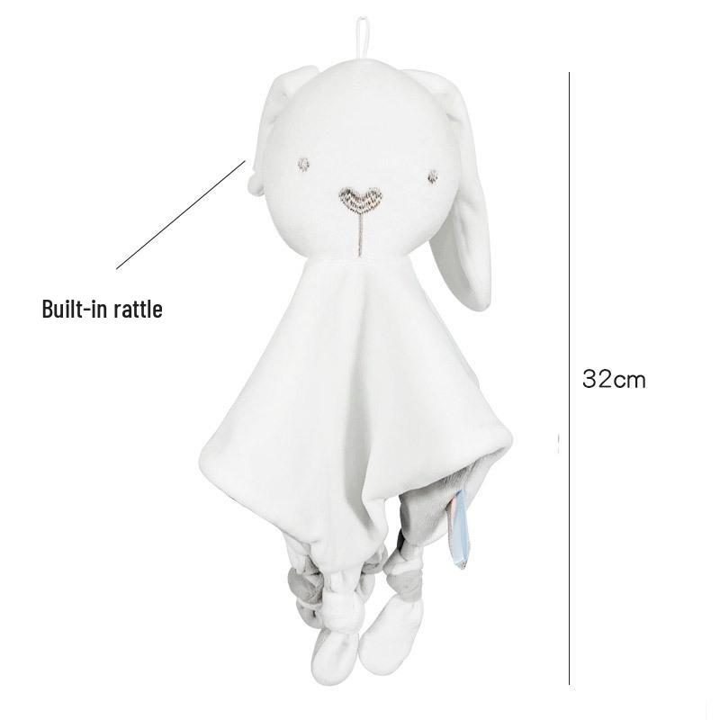 BBSKY Baby Animal Soft Crinkle Towel Toy Handkerchief 32 cm