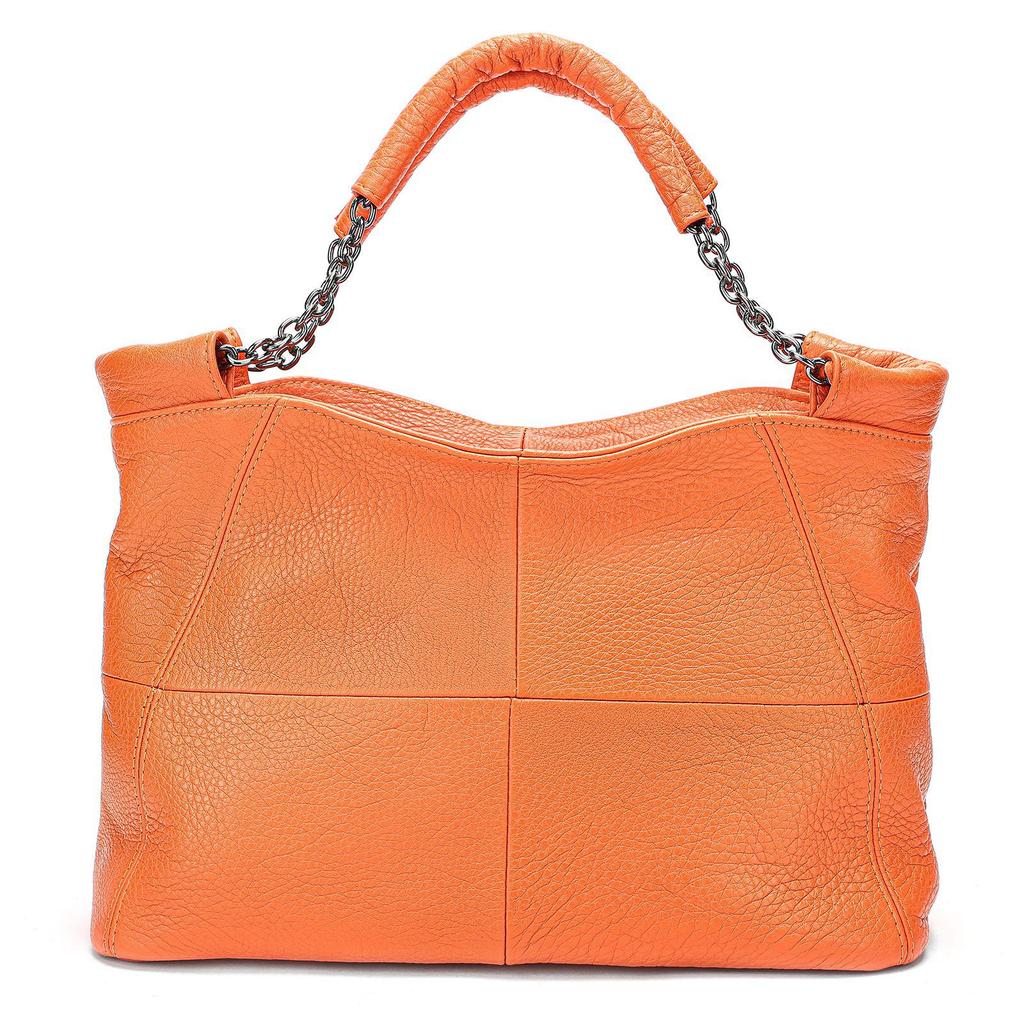 Ręcznie robiona damska torebka z prawdziwej skóry w stylu retro, na jedno ramię, crossbody, z górnej warstwy skóry bydlęcej, łańcuszek pod pachę, torebka o dużej pojemności