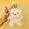 Cute Bow Lace Decoration Cartoon Plush Bear Doll Pendant Children Toy For Gift