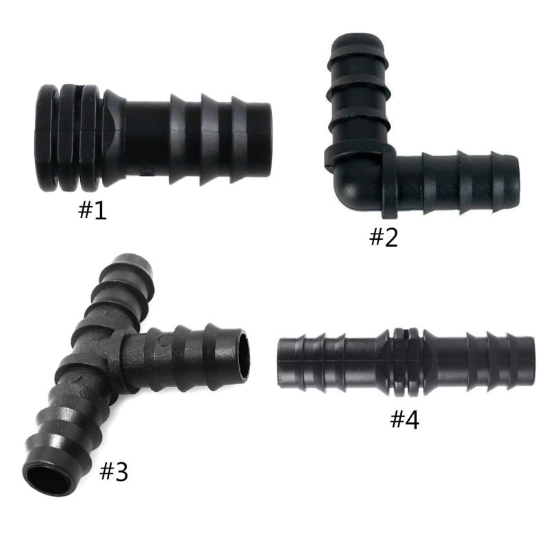 8Pcs Drip Irrigation Fittings Connectors 1/2inch Irrigation Tubing Garden Hose Coupler Barbed Connector Plastic