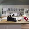 Kitchen Sink Organizer Set with Two 350ml Soap Dispensers Multipurpose Sponges Cleaning Brush and Drip Tray for Home
