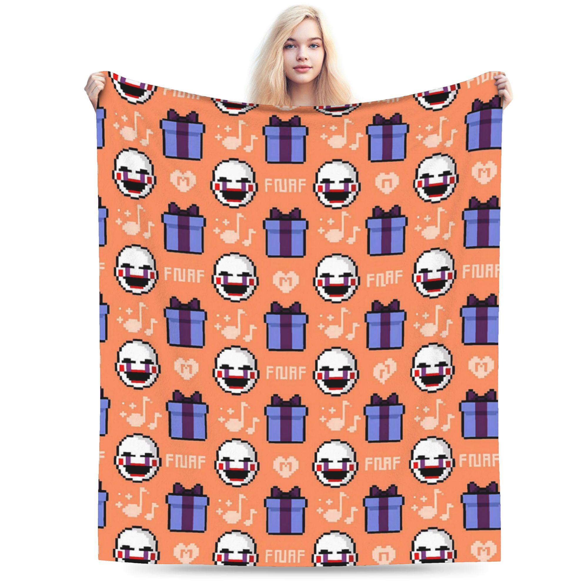 

FNAF At Freddys Plush Blanket Kids Flannel Throw Blanket For Home Decor Super Soft Design Quality Bedspread Birthday Gift 75x90cm
