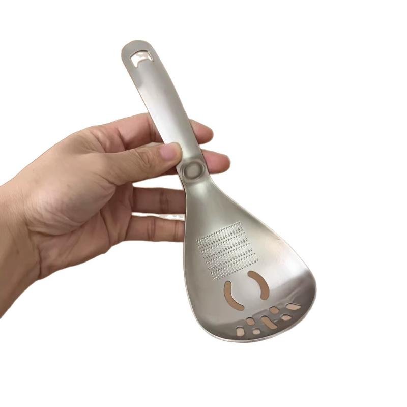 Utensile da Cucina Multifunzionale in Acciaio Inossidabile Per Cucinare Aglio Zenzero Grattugia Trituratore Cucchiaio Articoli per la Cucina