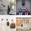 Set of 4 Bathroom Hooks, Strong Adhesive Hooks, Wall Hooks Load Capacity 10KG, 3m, Stainless Steel, Will Not Damage Walls, Waterproof, Coats, Towels,