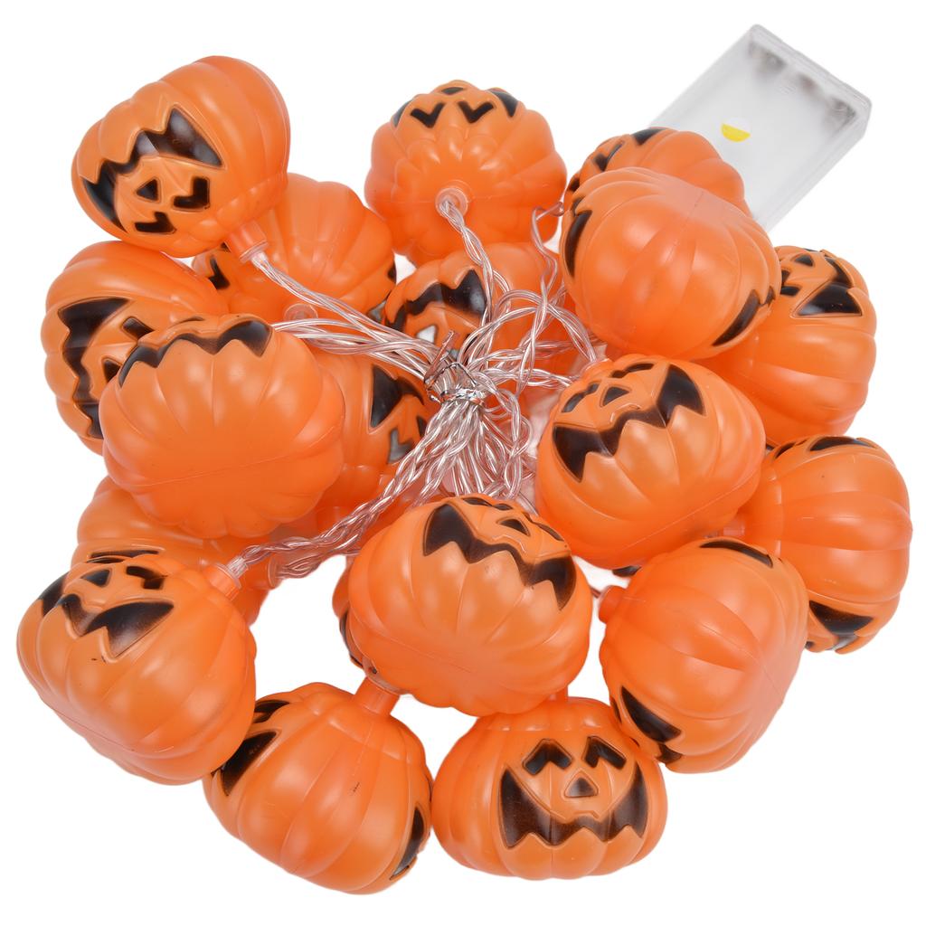 20LED Halloween Kürbis Lichterkette 3 Meter Dual-Modus Dekorative Lichterkette für Festival