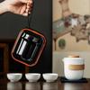 Portable Ceramic Travel Tea Set with Storage Bag