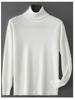 100% Pure Wool Men's High Neck Loose Knit Cashmere Sweater - Autumn/Winter Pullover Sweater