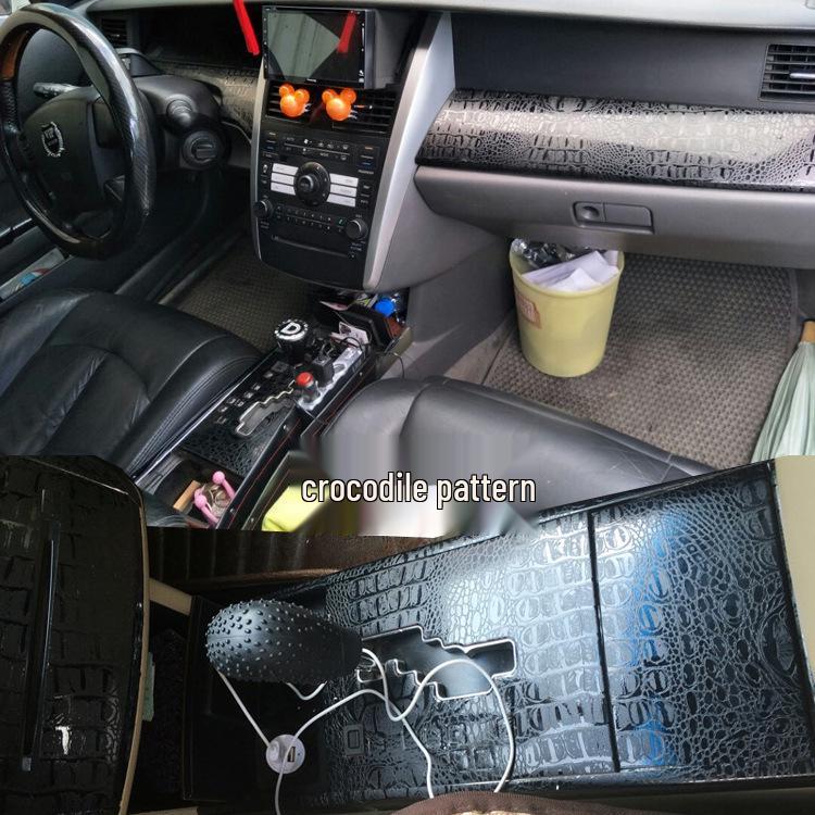 Carbon Fiber Central Control Gear Decor Sticker for 2004-2007 Teana Interior Modification