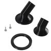 No-Drill Reptile Fogger Mesh Adapter 360° Swivel Nozzle Dual Thumb Screws for Terrarium Enclosure Humidifier 0.8-1.2in