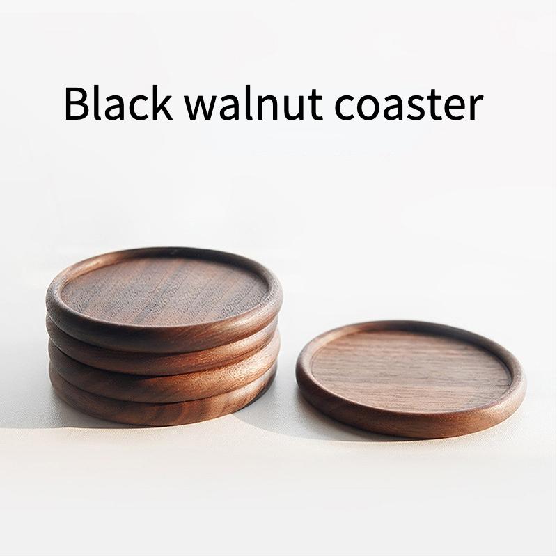 Tee Kaffeetasse Pad Tischsets Dekor Walnuss Buche Holz Untersetzer langlebig hitzebeständig quadratische Getränkematte Schüssel Teekanne