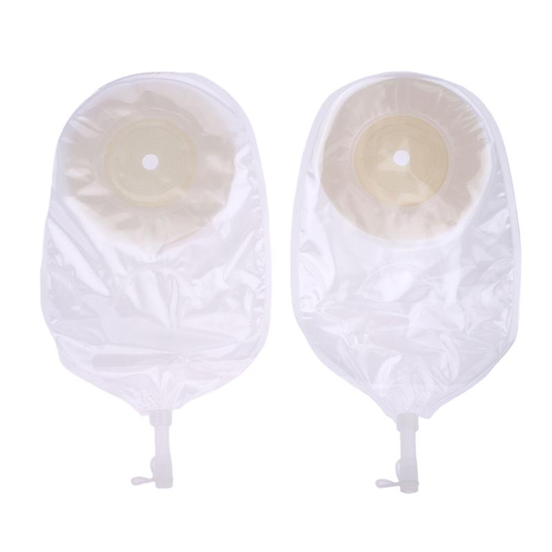 10 Pcs Drain Valve One-Piece System Colostomy Bags For Adults Disposable Colostomy Pouch Opening 20-65Mm With Clip Closure